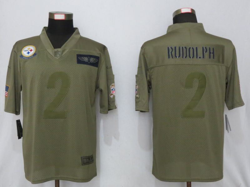 Men Pittsburgh Steelers #2 Rudolph Nike Camo 2019 Salute to Service Limited NFL Jerseys->pittsburgh steelers->NFL Jersey